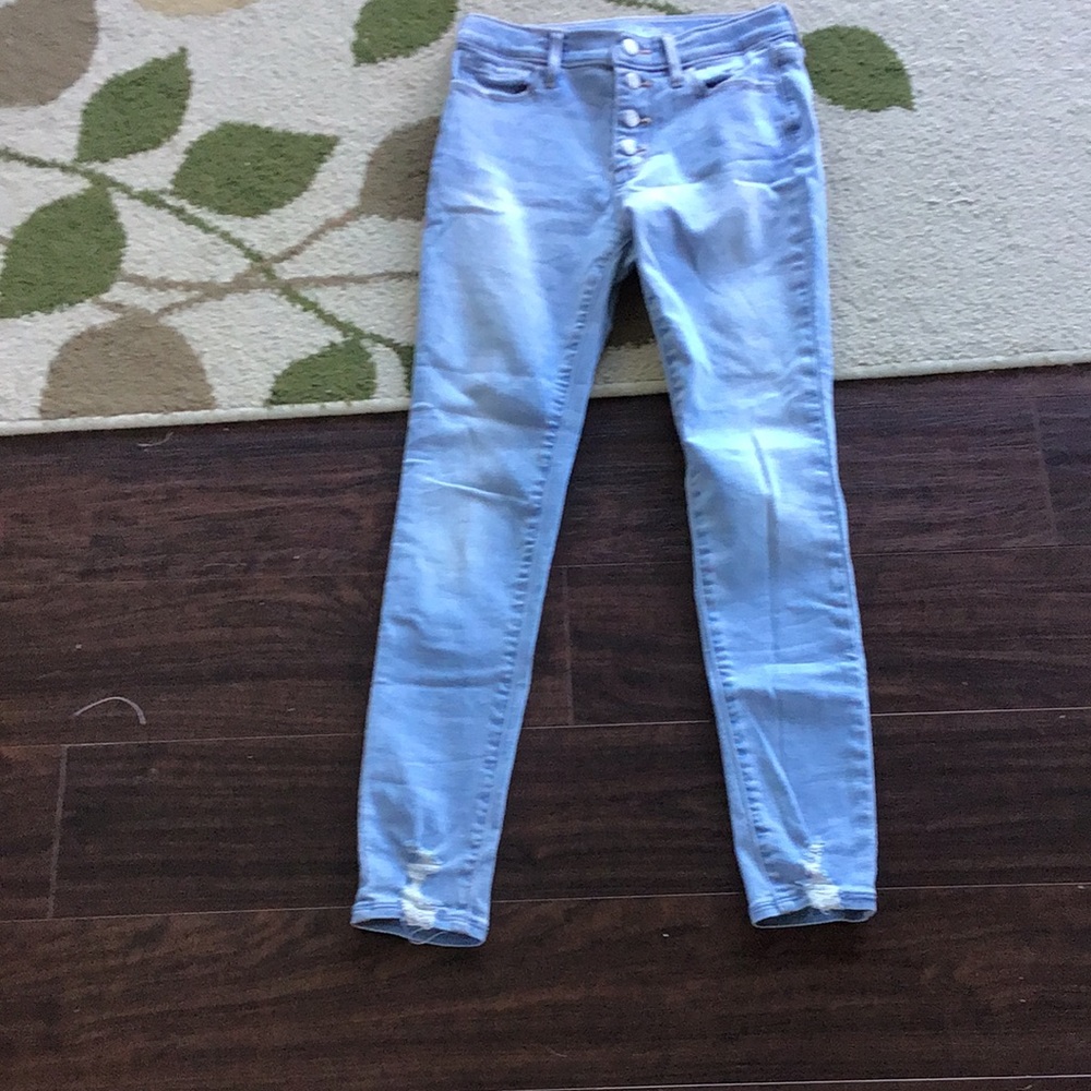 Girls blue jeans!
